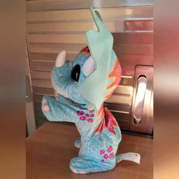 2014 FurReal Hoppin' Topper HASBRO Interactive Plush Pet Triceratops Dinosaur - Picture 7 of 13